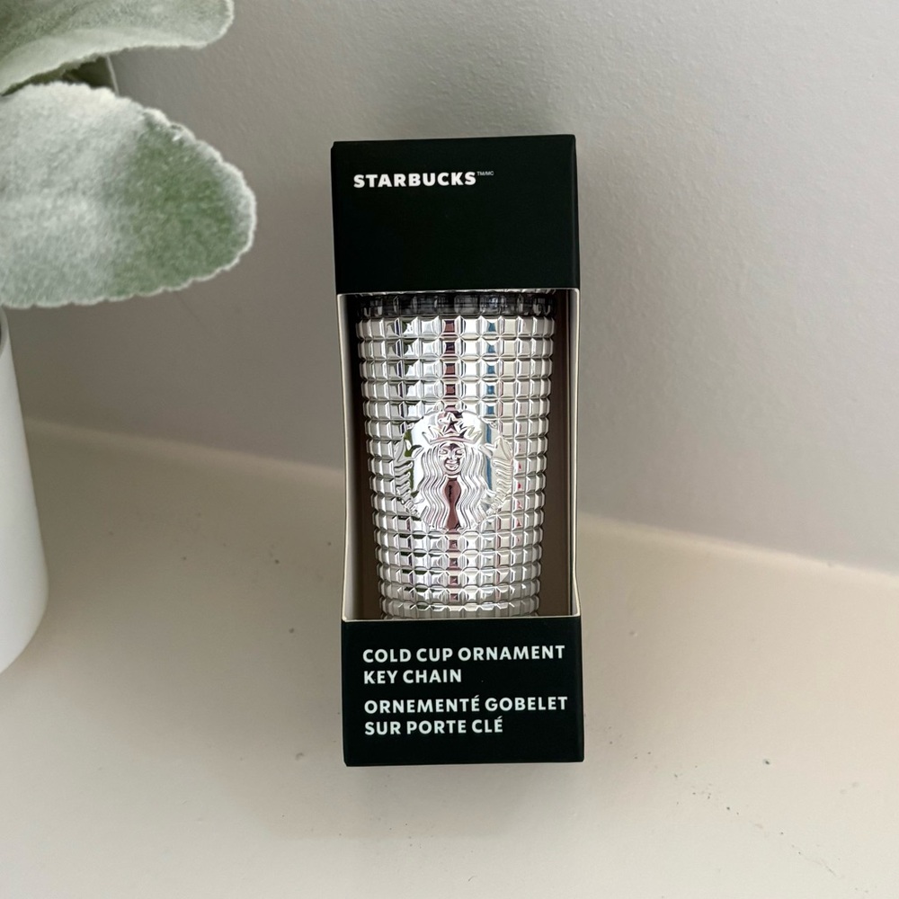 Starbucks | Silver Prism Tumbler Cold Cup Ornament Keychain